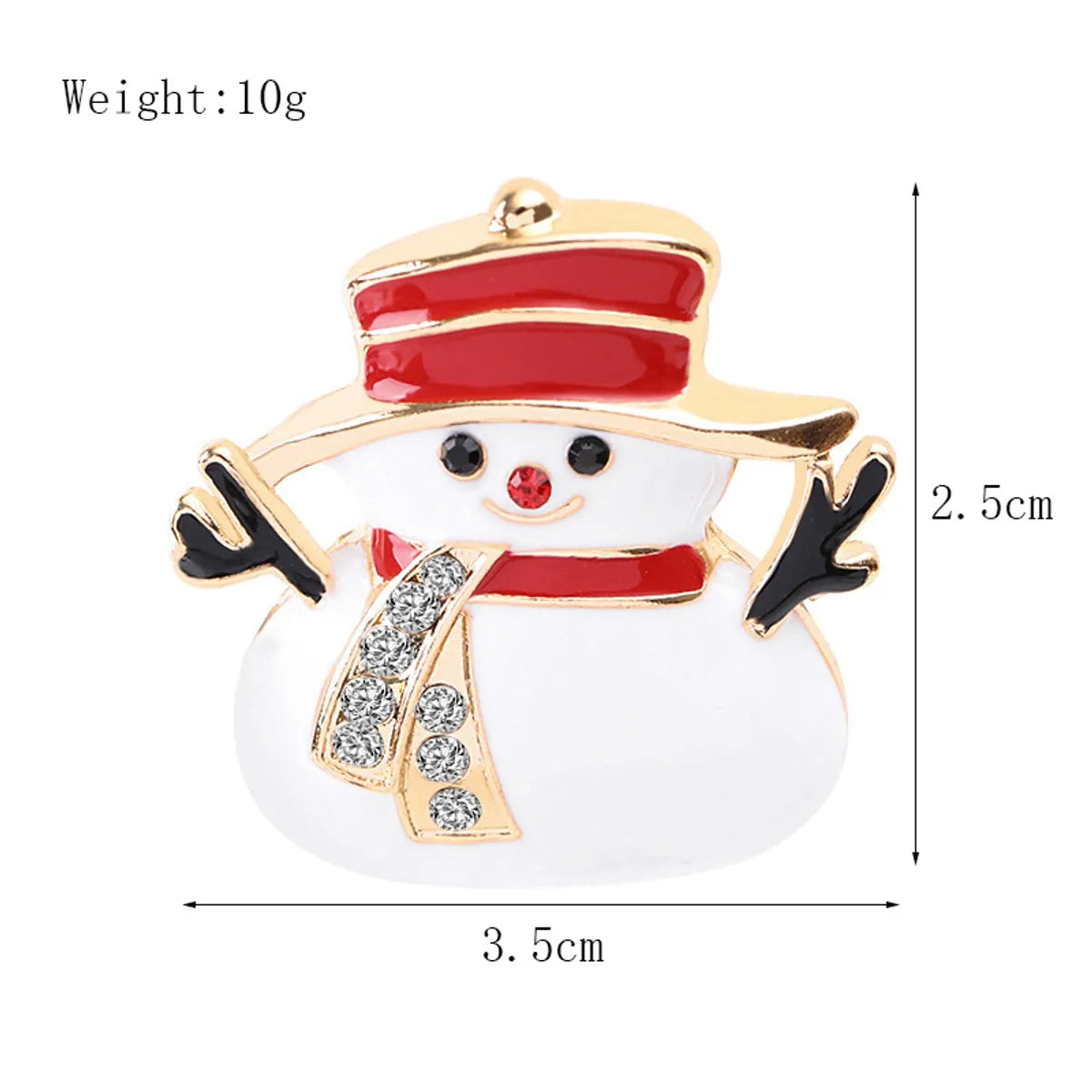 Fashion Christmas Tree Santa Claus Elk Alloy Enamel Rhinestones Unisex Brooches