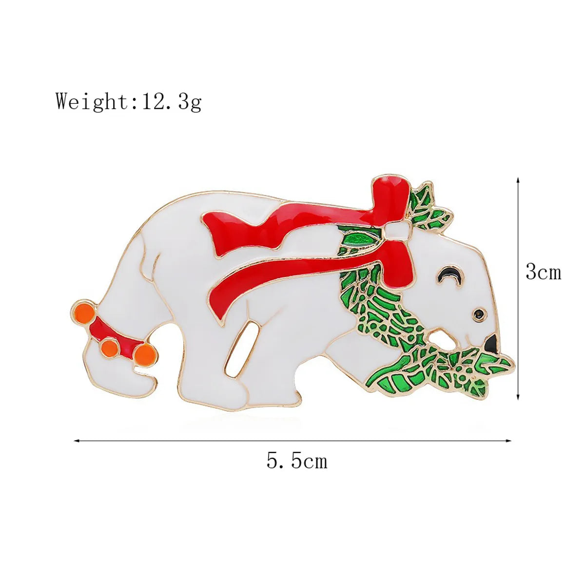 Fashion Christmas Tree Santa Claus Elk Alloy Enamel Rhinestones Unisex Brooches