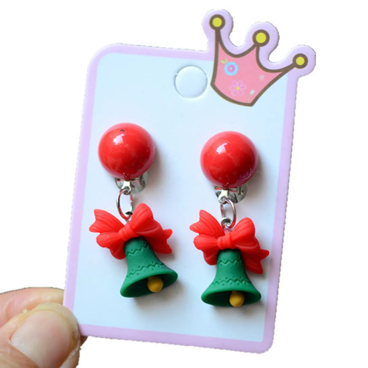 Fashion Christmas Tree Snowman Elk Arylic Women's Ear Clips 1 Pair