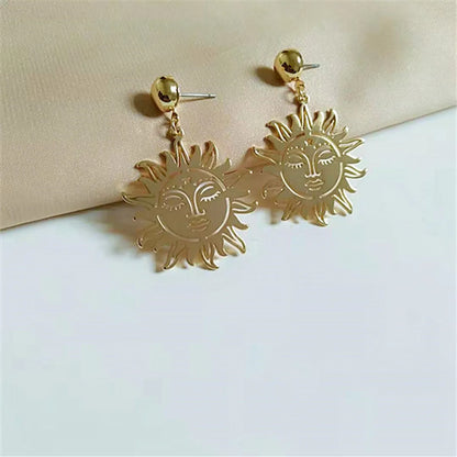 Fashion Christmas Tree Sun Alloy Plating Women's Drop Earrings 1 Pair