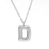 Fashion Chubby Letter Pendant Necklace 316L Stainless Steel 316L Stainless Steel Polishing Hiphop Style Unisex