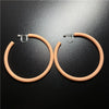 Fashion Circle Arylic Alloy Spray Paint Ear Clips Earrings