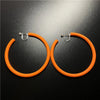 Fashion Circle Arylic Alloy Spray Paint Ear Clips Earrings