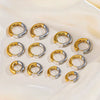 Fashion Circle Earrings Geometric Stainless Steel Electroplating Design For Women