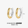 Fashion Circle Earrings Geometric Stainless Steel Electroplating Design For Women