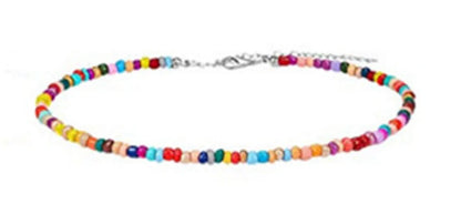 Fashion Circle Glass Beaded Women'S Choker 1 Piece