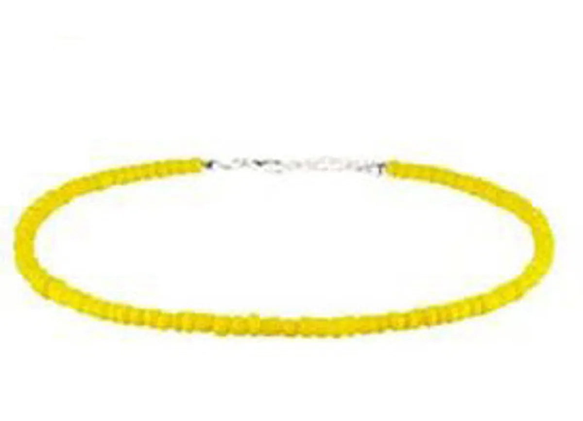 Fashion Circle Glass Beaded Women'S Choker 1 Piece