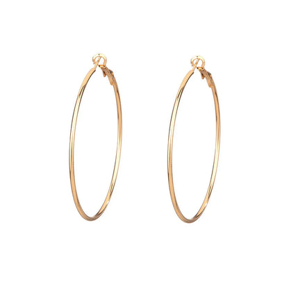 Fashion Circle Metal Plating Women's Earrings 1 Pair