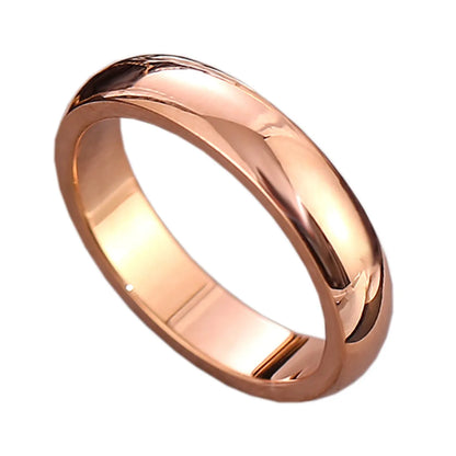 Fashion Circle Titanium Steel Plating Rings 1 Piece