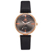 Fashion Classic Quartz Women's Watch With Pu Strap And Alloy Case Round Dial