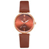 Fashion Classic Quartz Women's Watch With Pu Strap And Alloy Case Round Dial