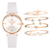 Fashion Classic Quartz Women's Watch With Pu Strap And Alloy Case Round Dial