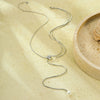 Fashion Classic Stainless Steel Pullout Long Pearl Necklace With Electroplating Treatment