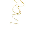 Fashion Classic Stainless Steel Pullout Long Pearl Necklace With Electroplating Treatment