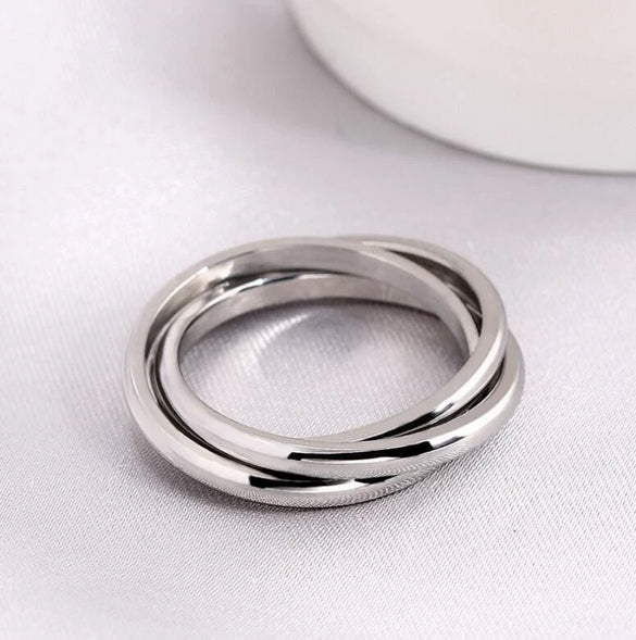 Fashion Classic Style Threecolor Threering Buckle Ring Source Factory Outlet