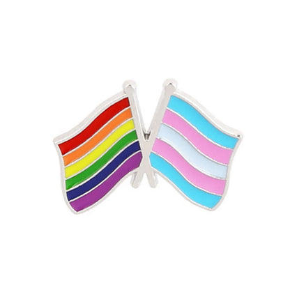 Fashion Clouds Rainbow Heart Shape Alloy Enamel Unisex Brooches