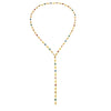 Fashion Color Oil Drop Pendant Stacked Long Necklace Copper Metal Chain With Rhinestone Geometric Pattern Electroplating Process Women's
