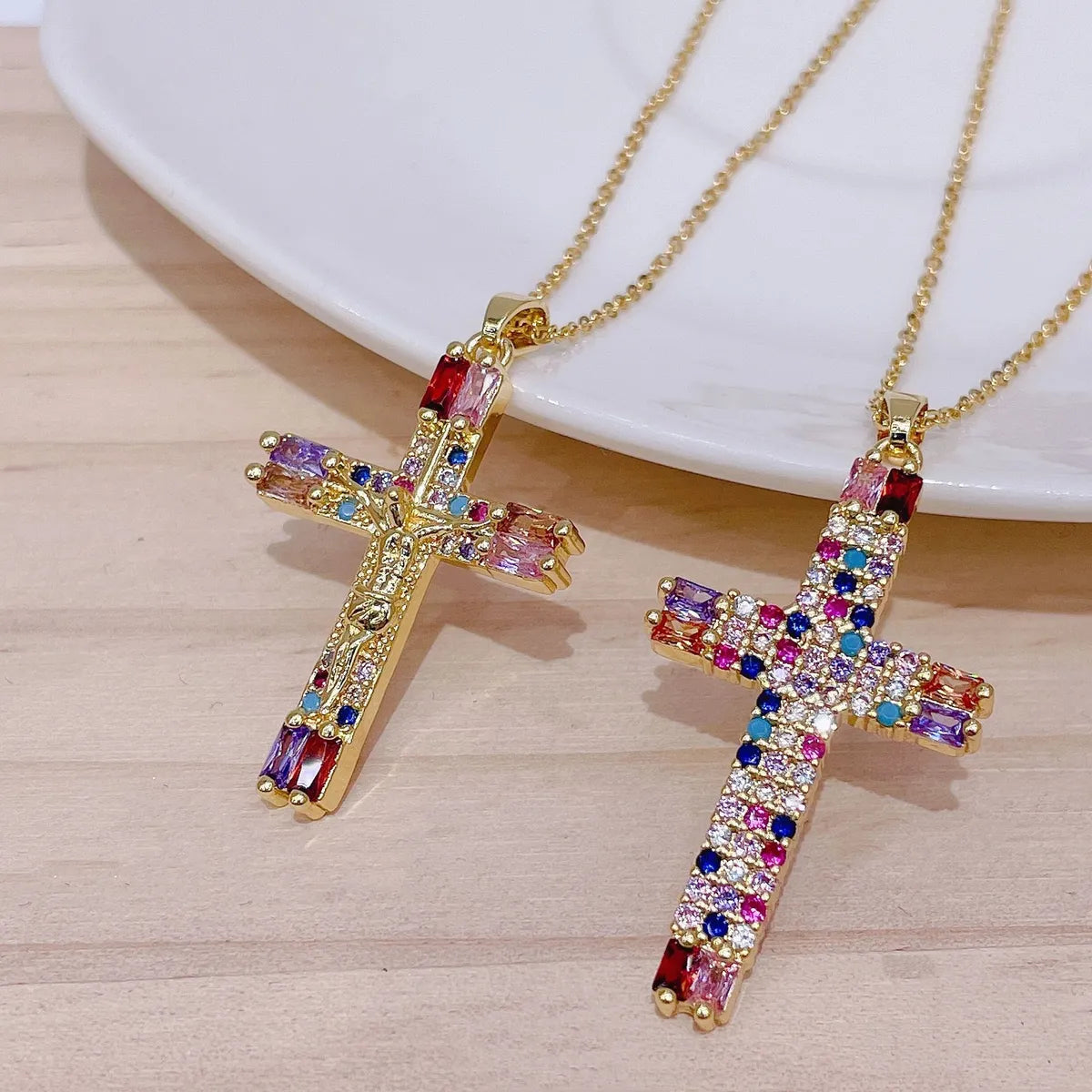 Cross Copper Necklace In Bulk