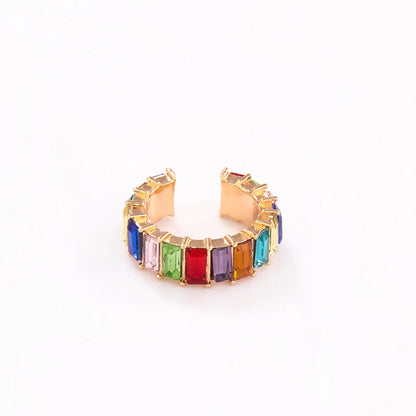 Wholesale Jewelry Lady Geometric Alloy Artificial Gemstones Earrings