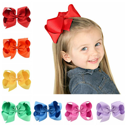 Fashion Colorful Children'S Bowknot Hairpin Set