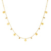 Fashion Commuter Simple Gold Plated Stainless Steel Pendant Necklace With Butterfly Disc Lightning Crown Eye Accessories In Heart Shape With Electroplating