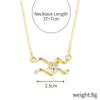 Fashion Constellation Alloy Plating Inlay Rhinestones Women'S Necklace 1 Piece