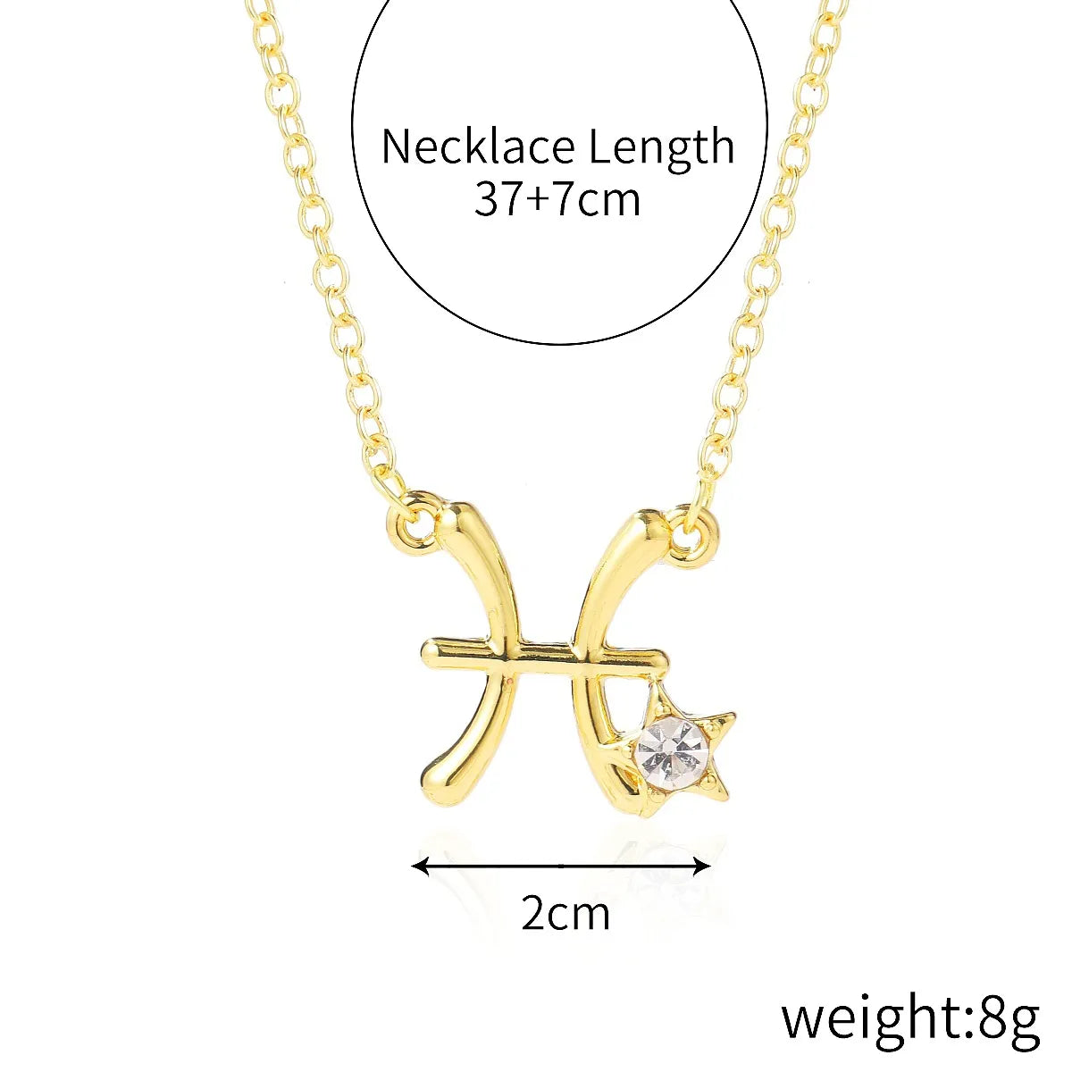 Fashion Constellation Alloy Plating Inlay Rhinestones Women'S Necklace 1 Piece