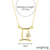 Fashion Constellation Alloy Plating Inlay Rhinestones Women'S Necklace 1 Piece