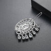 Fashion Copper Flower Hairpin With Zircon And Tassel Word Clip Hair Accessory For Women Wholesale