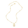 Fashion Copper Inlaid Colored Zircon Cross Pendant Necklace Jewelry