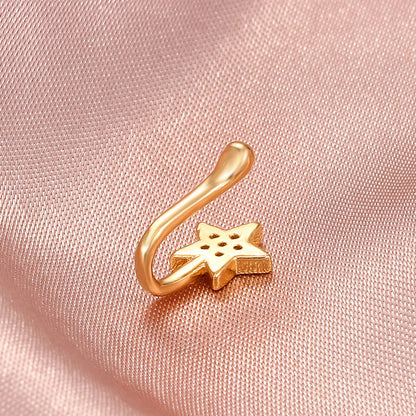 Fashion Copper Inlaid Zircon Star Nose Nail Wholesale Gooddiy