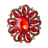 Fashion Creative Alloy Rhinestone Flower Brooch For Women's Clothing