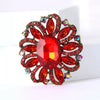 Fashion Creative Alloy Rhinestone Flower Brooch For Women's Clothing
