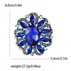 Fashion Creative Alloy Rhinestone Flower Brooch For Women's Clothing