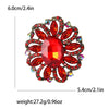 Fashion Creative Alloy Rhinestone Flower Brooch For Women's Clothing