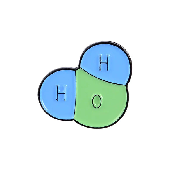 Fashion Creative Chemical Element  Molecular Alloy Brooch