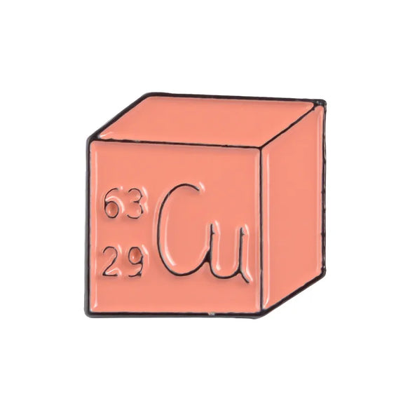 Fashion Creative Chemical Element  Molecular Alloy Brooch