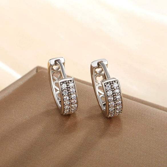 Fashion Creative Geometric Alloy Earrings With Electroplating