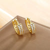 Fashion Creative Geometric Alloy Earrings With Electroplating