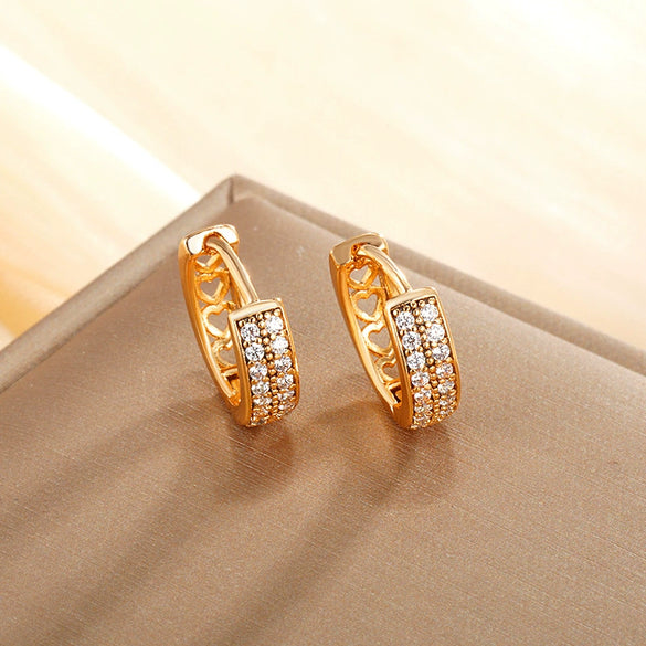 Fashion Creative Geometric Alloy Earrings With Electroplating
