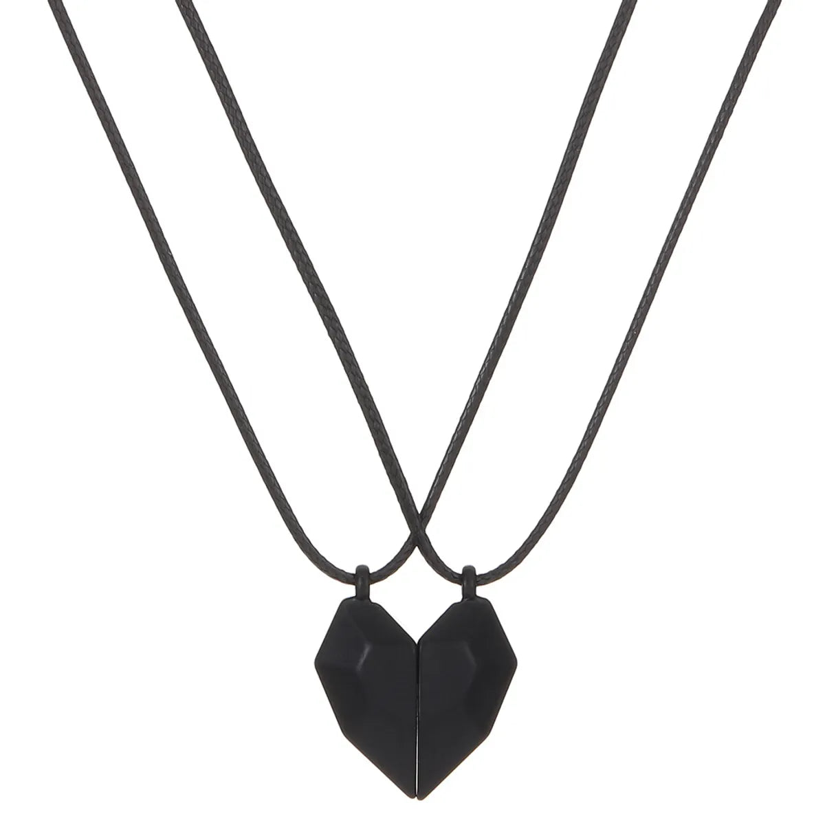 Fashion Heart Alloy Couple Necklace