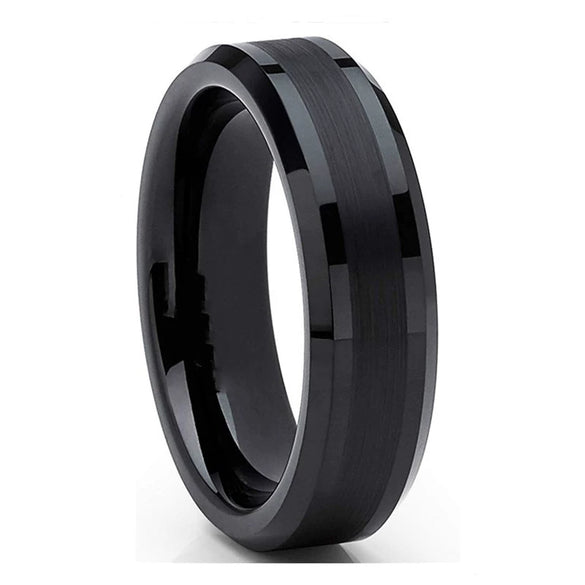 Fashion Creative Rose Gold Frosted Stainless Steel Ring