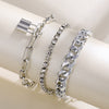 Fashion Creative Round Love Cross Alloy Vintage Diamond Electroplated Bracelet