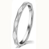 Fashion Creative Silver Bilateral Rhombus Stainless Steel Ring