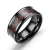 Fashion Creative Silver Flat Slotted Stainless Steel Ring With Geometric Shape And Electroplating