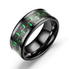Fashion Creative Silver Flat Slotted Stainless Steel Ring With Geometric Shape And Electroplating