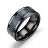 Fashion Creative Silver Flat Slotted Stainless Steel Ring With Geometric Shape And Electroplating