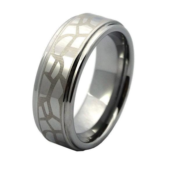 Fashion Creative Silver Pattern Stainless Steel Ring