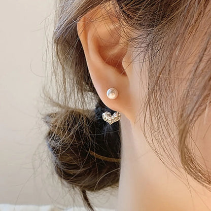 Lady Heart Alloy Earrings