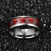 Fashion Creative Spider Geometric Stainless Steel Ring With Electroplating
